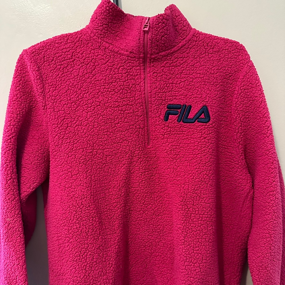 Fila Hot Pink 1/4 Zip Pullover